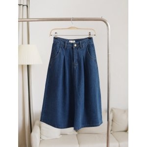Harper Denim Flared Skirt